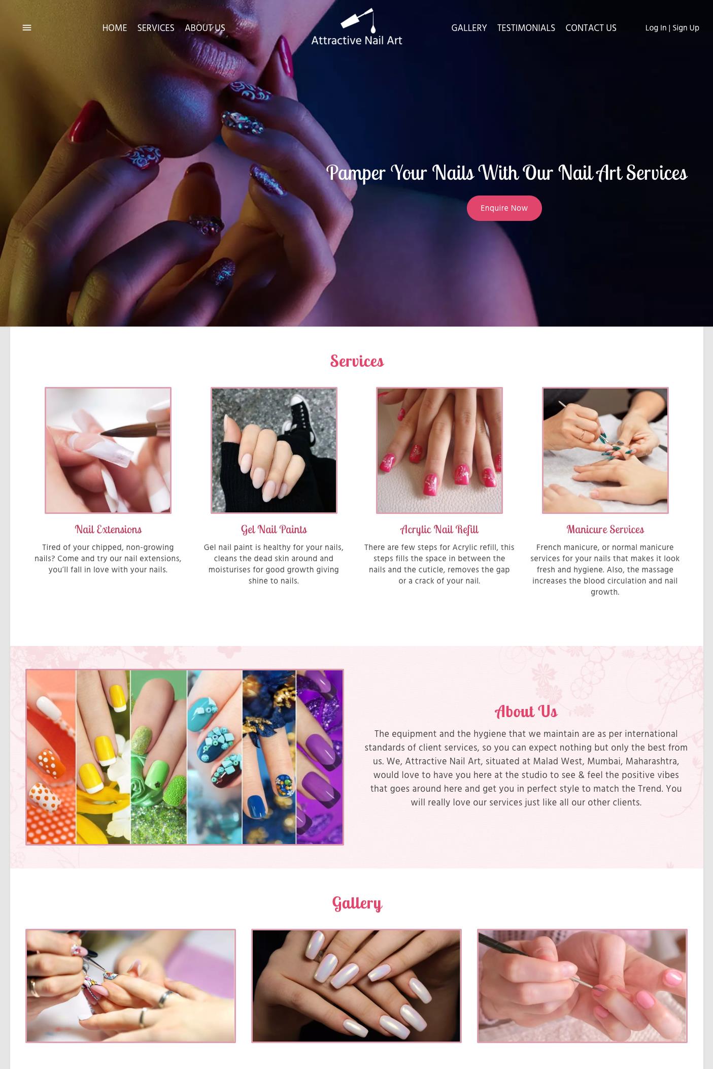 指甲美容店美甲nailsalon沙龙网站建站推广518-95 指甲美容店美甲nailsalon沙龙网站建站推广518-95